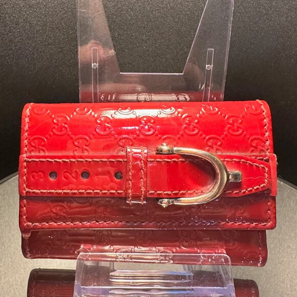 Gucci Micro Guccissima Patent Leather Key Case - EUC - Picture 1 of 6
